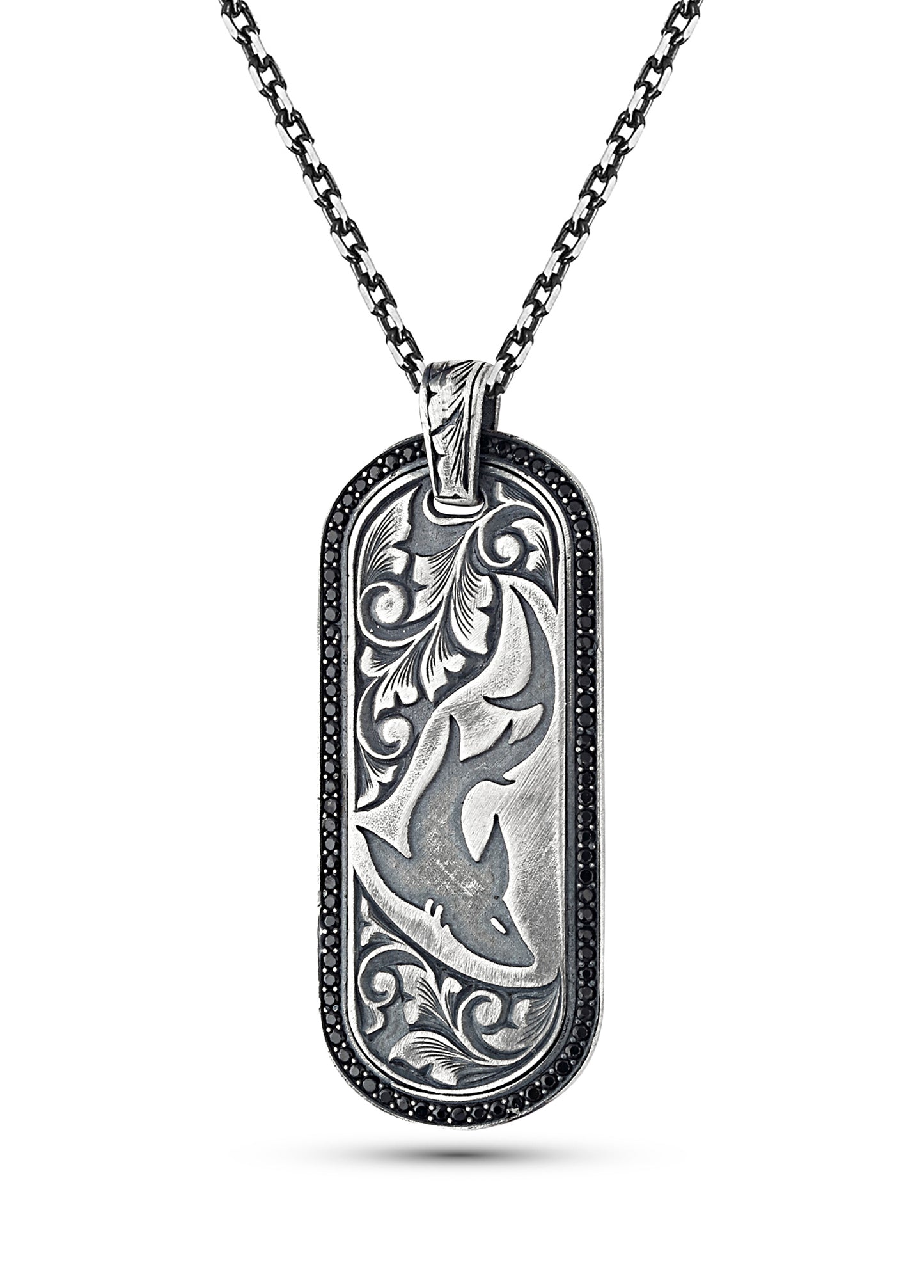 Shark Men’s Silver Necklace