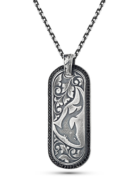 Shark Men’s Silver Necklace