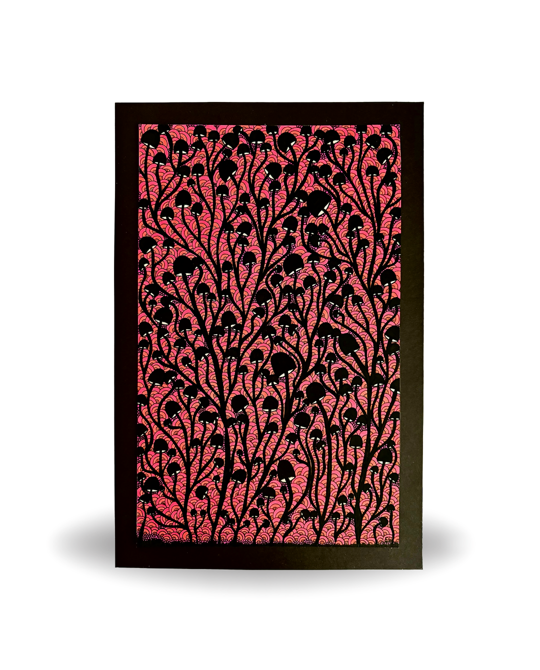 Shroom Ivy 26x39.5cm Neo-Organic Surrealist Drawing