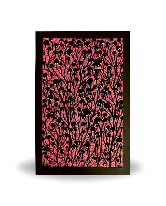 Shroom Ivy 26x39.5cm Neo-Organic Surrealist Drawing