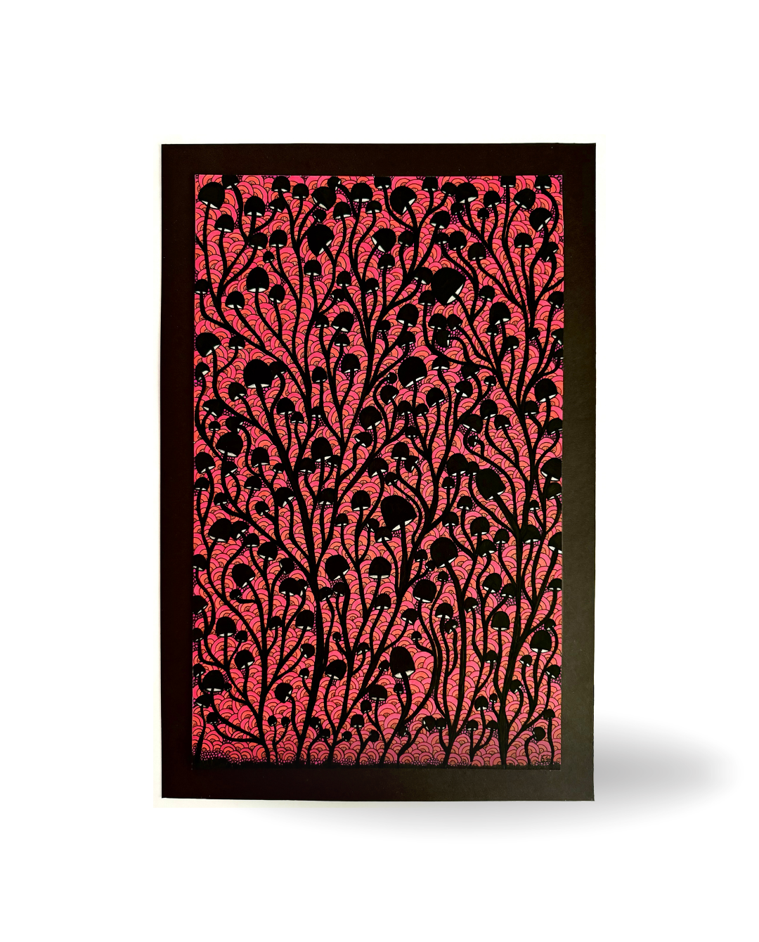 Shroom Ivy 26x39.5cm Neo-Organic Surrealist Drawing