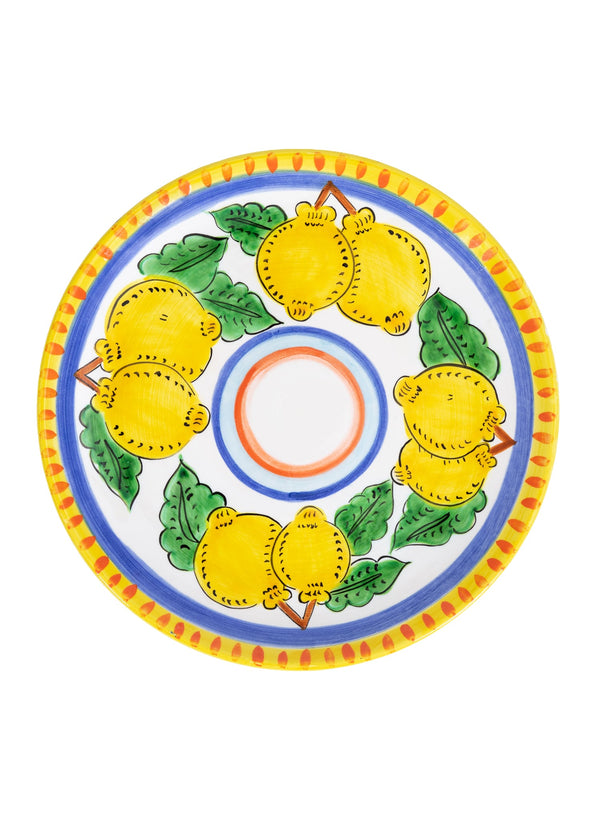 Sicilian Lemon Handmade Ceramic Dinner Plate (30 cm)