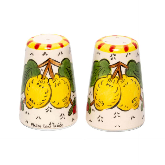 Sicilian Lemon Handmade Ceramic Salt & Pepper Shakers