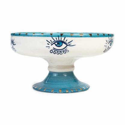 Inner Eye Handmade Signature Eye Ceramic Pedestal Cake Stand (18 cm)