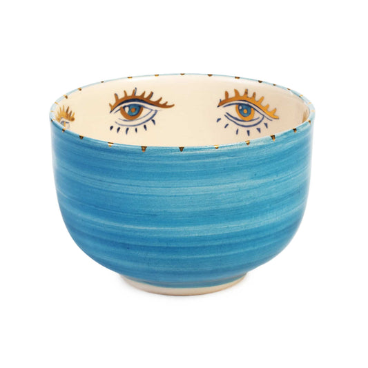 Inner Eye Handmade Ceramic Blue Bowl