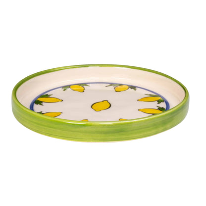 Sorrento Lemon Handmade Ceramic Multi-Lemon Mini Plate 14 cm