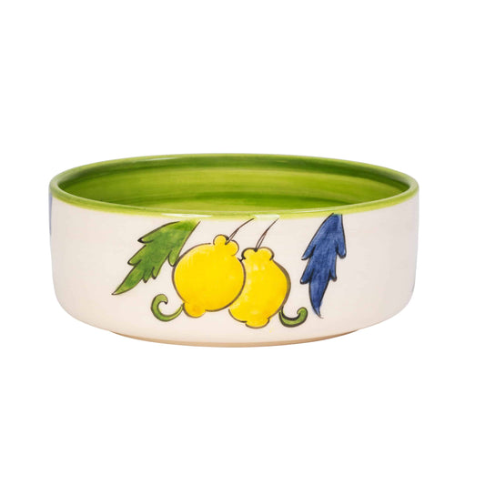 Sorrento Lemon Handmade Ceramic Green Midi Bowl
