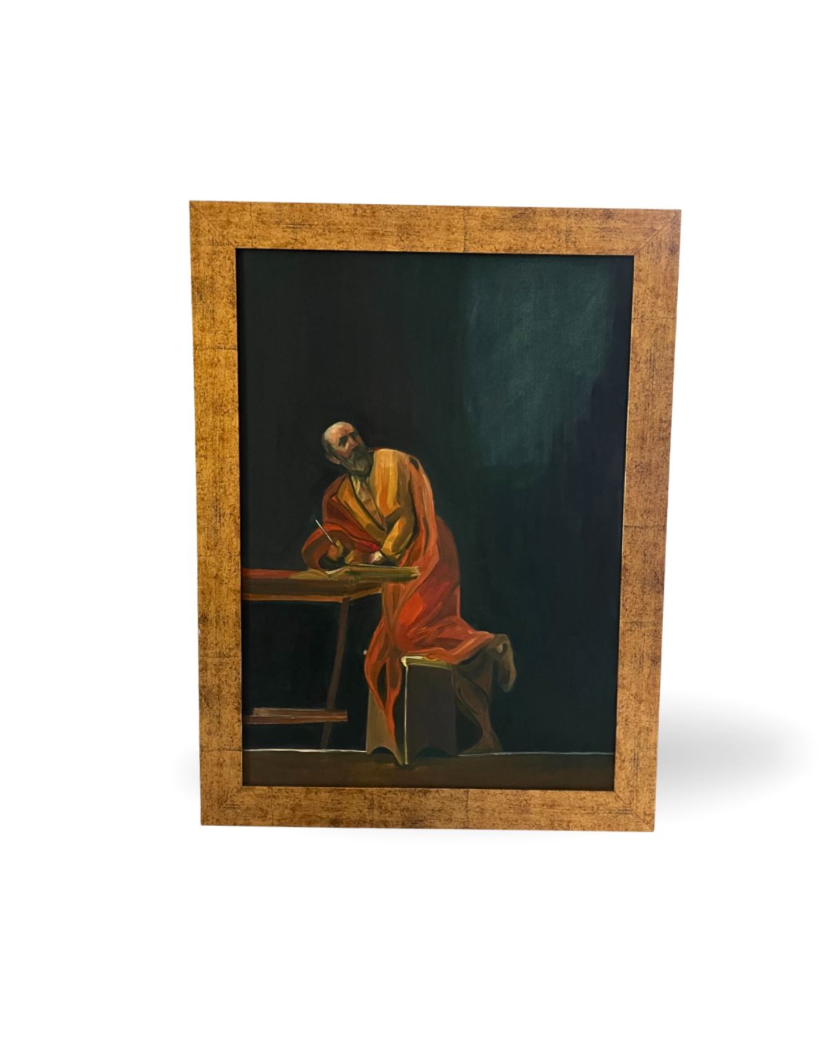 St. Matteous 40×60cm Figurative Expressionism Surrealism Oil Painting