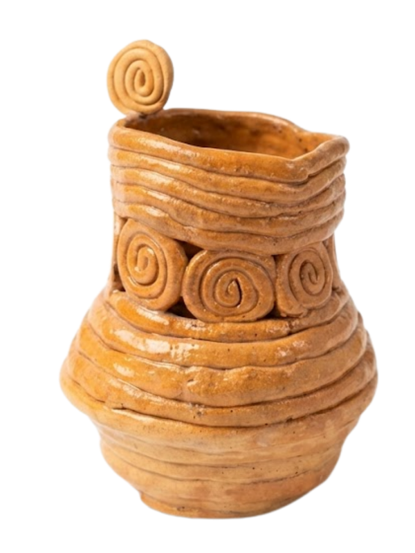 Terran Root Handmade Rustic Brown Vase