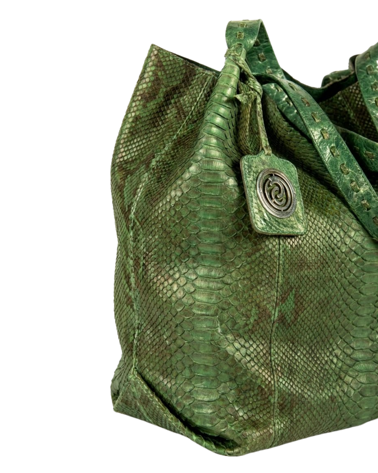 Texas Italian Python Leather Shoulder Bag