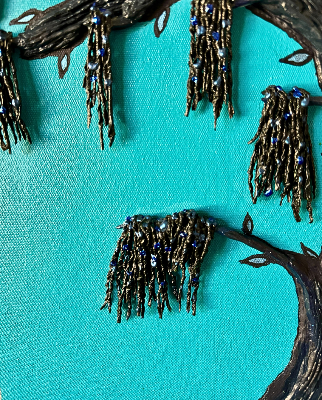 The Deer 60x90cm Neo-Organic Surrealist Mixed Media Painting