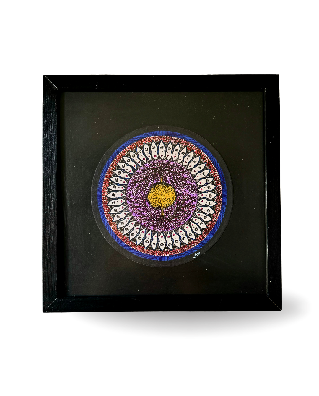 The Round Root 31.5x31.5cm Neo-Organic Surreal Drawing