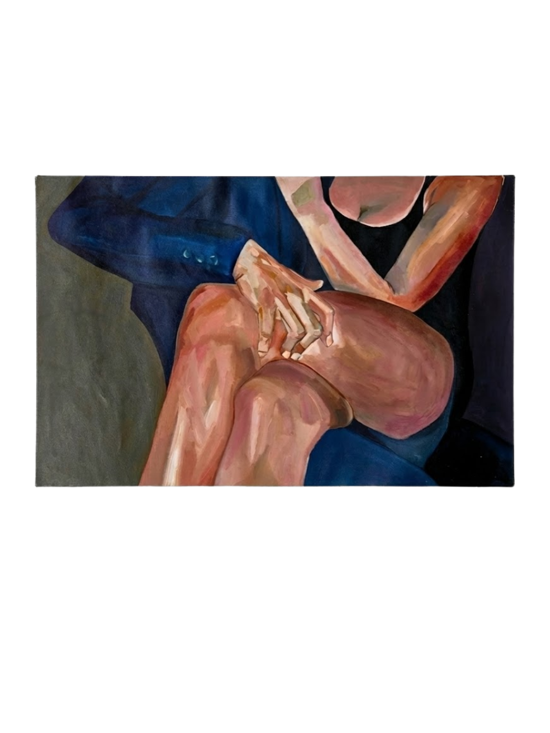 The Touch 80×120cm Figurative Expressionism Surrealism Oil Painting