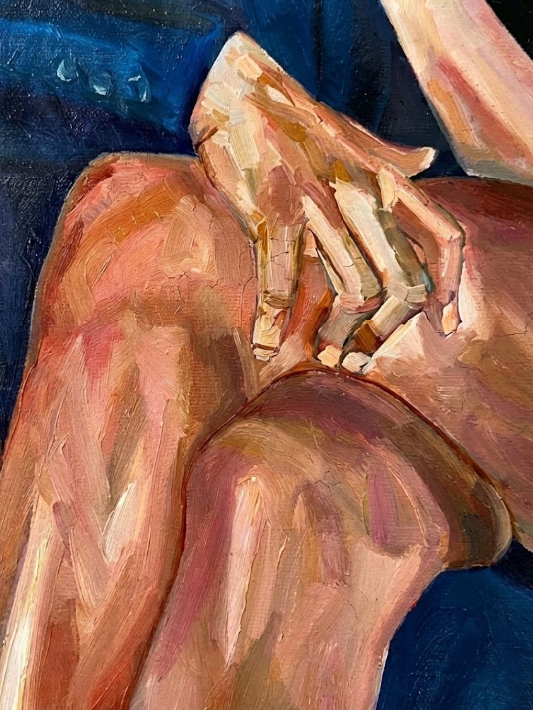 The Touch 80×120cm Figurative Expressionism Surrealism Oil Painting