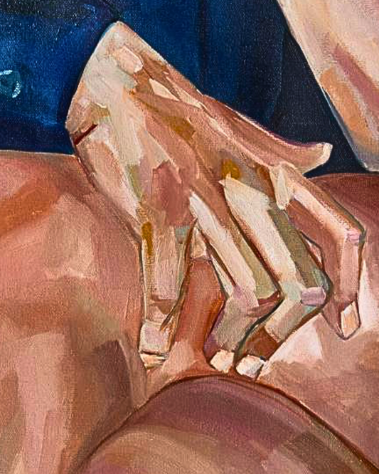 The Touch 80×120cm Figurative Expressionism Surrealism Oil Painting