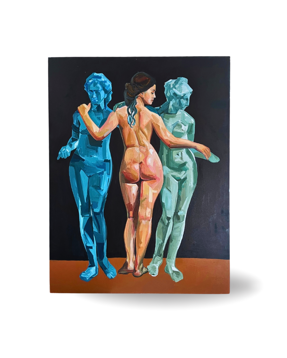 Three Beauties 130×170cm Figurative Expressionism Surrealism Oil Painting