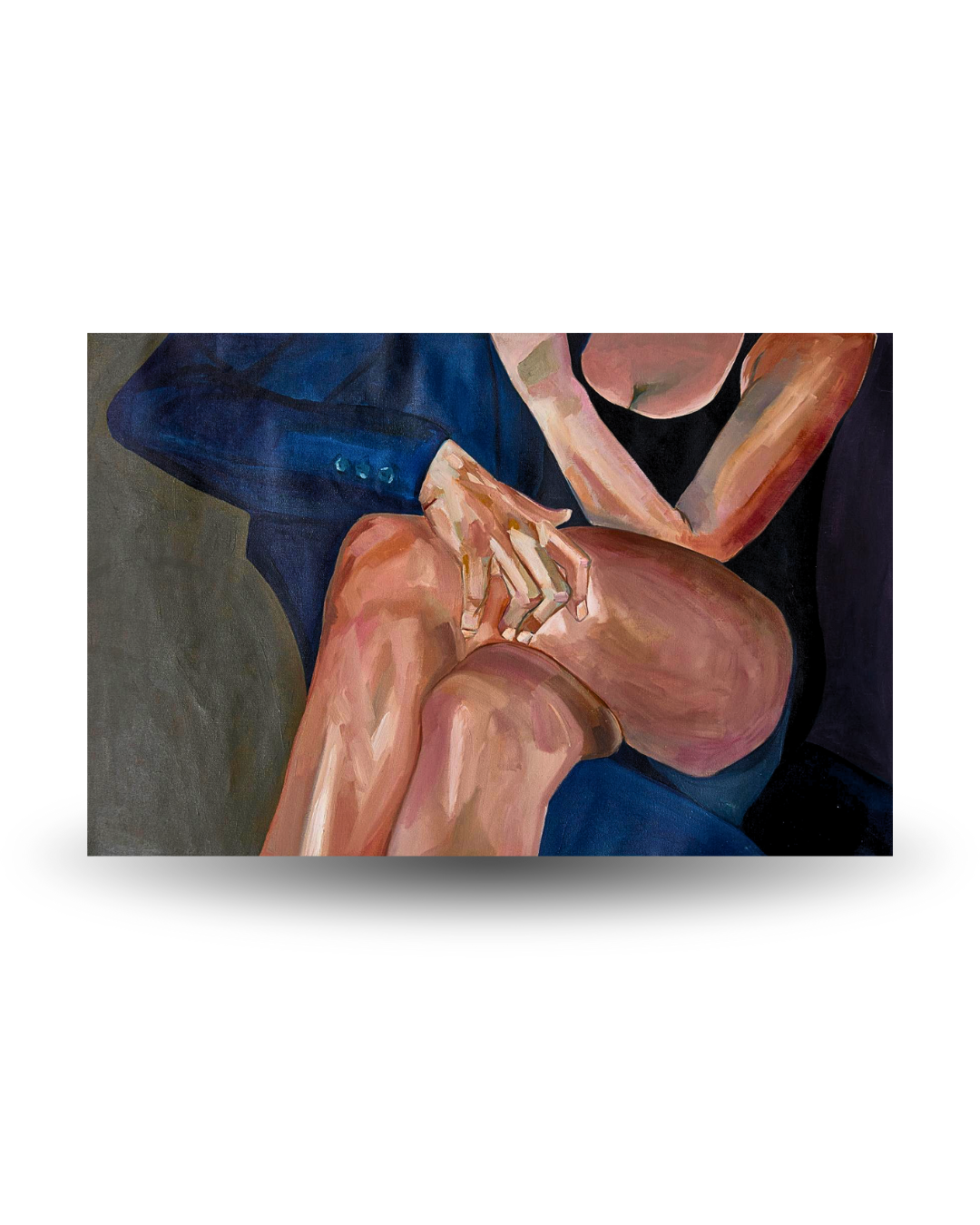 The Touch 80×120cm Figurative Expressionism Surrealism Oil Painting