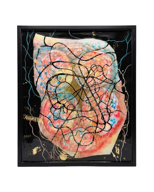 Transcendence Series ‘’Breathe’’ 64 x 53.5 cm Handmade Ceramic & Mixed Media Sculpture