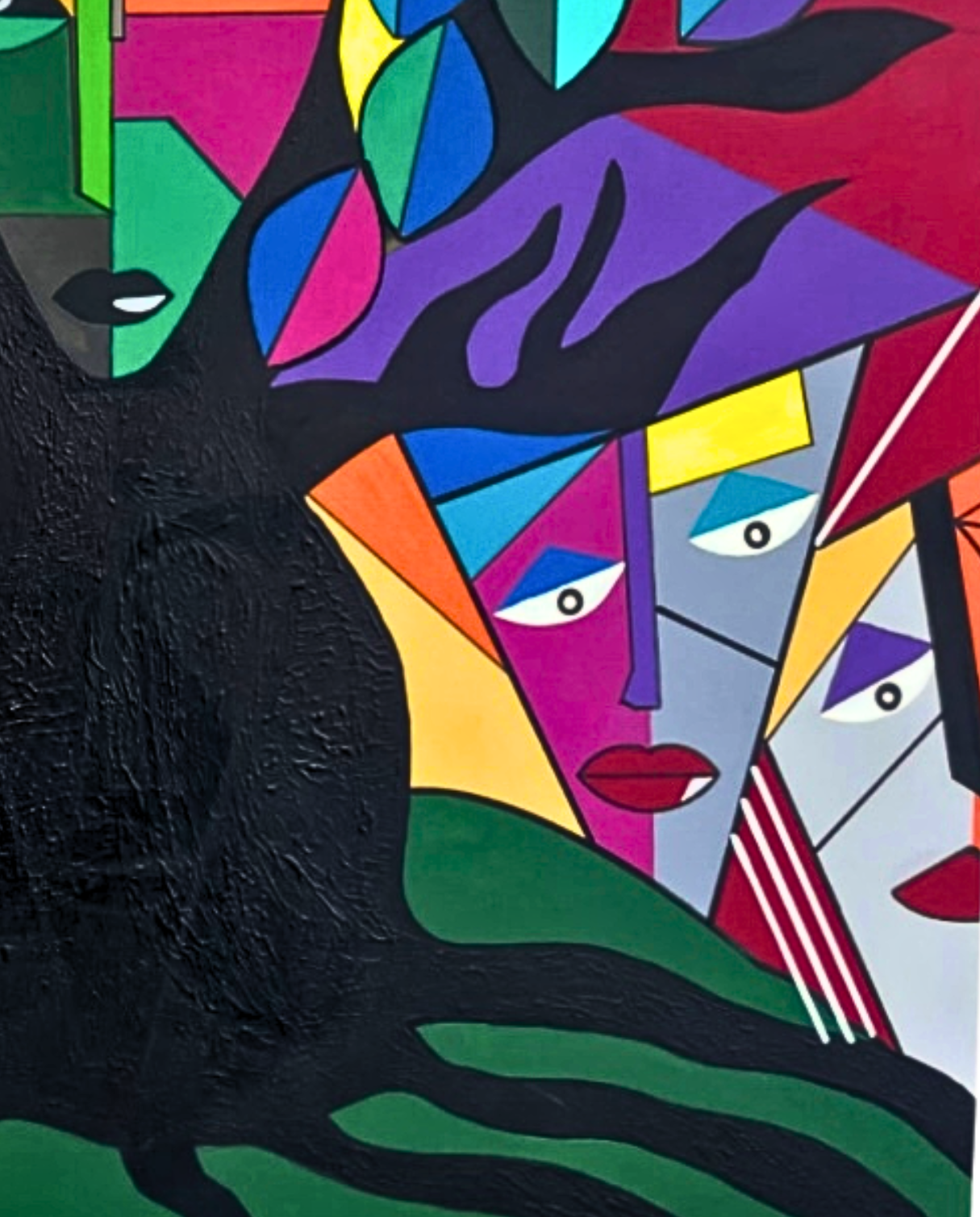 Tree of Life 100 × 80 cm Symbolic Geometric Oil Painting On Canvas