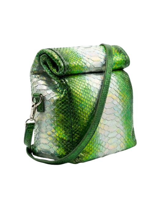 Utah Italian Python Leather Handbag