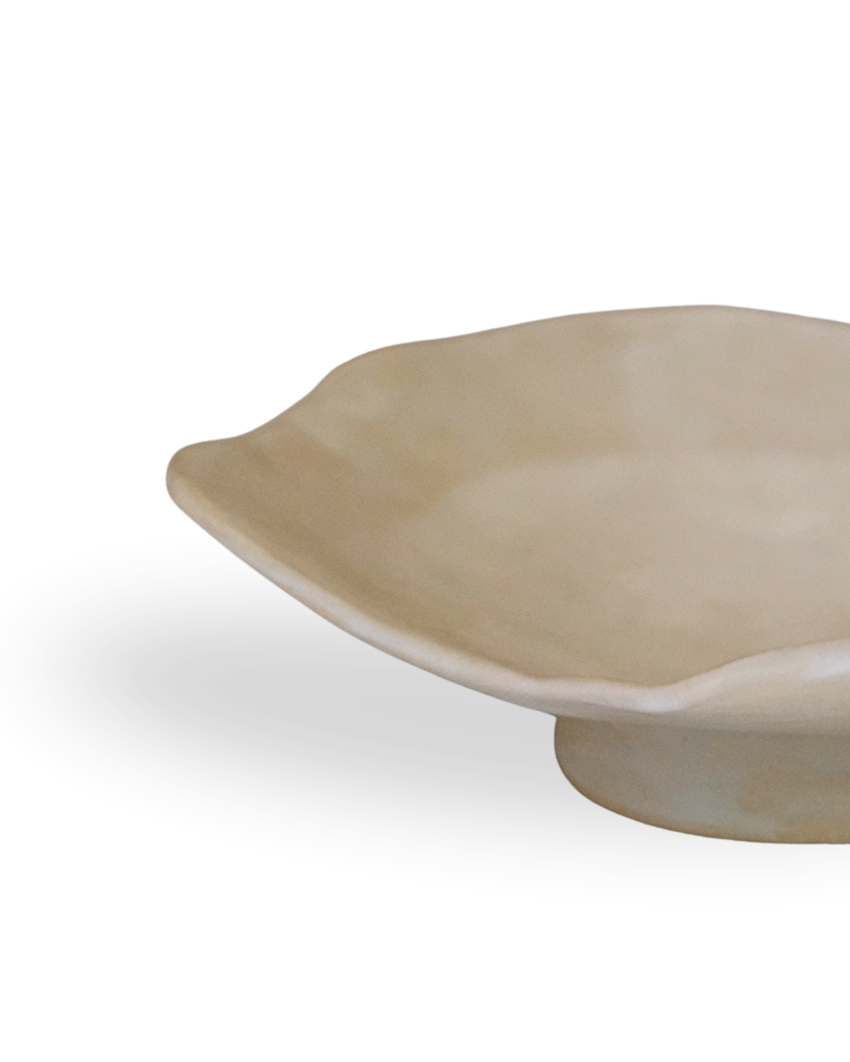 Wavecut Sandsheen 25 cm Abstract Handmade Ceramic Plate