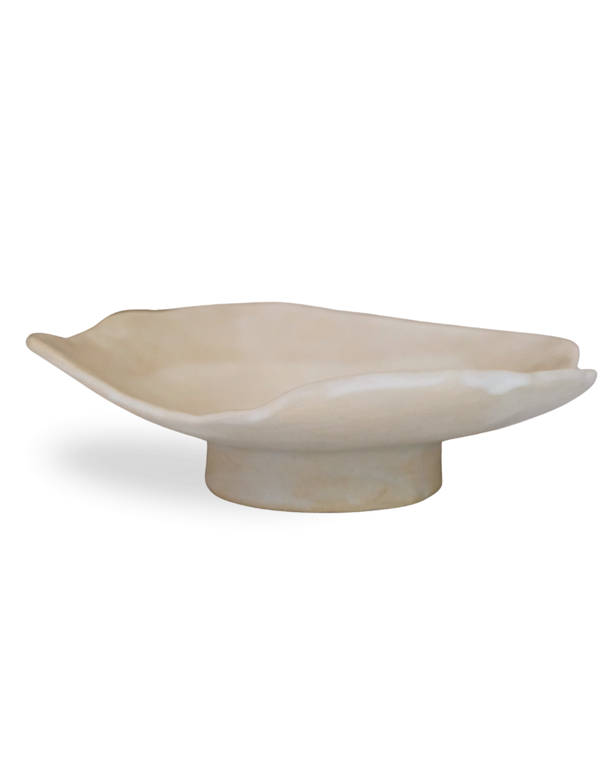 Wavecut Sandsheen 25 cm Abstract Handmade Ceramic Plate