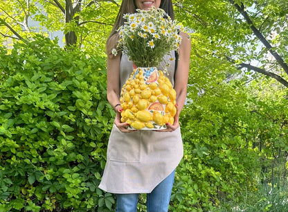 Lemon Splash Limited Edition Handmade Ceramic Vase