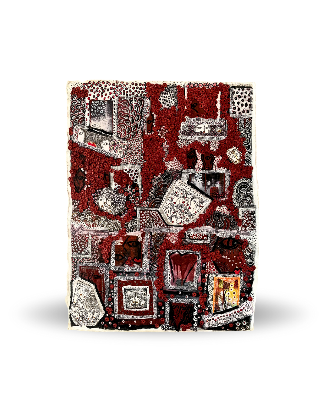 Whose Pocket? 95x73cm Neo-Organic Surrealist Painting