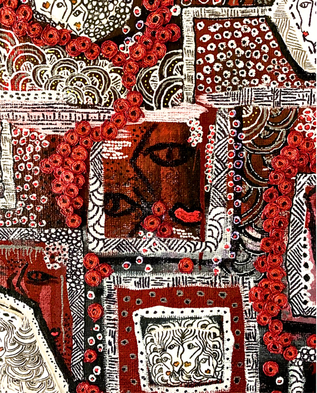 Whose Pocket? 95x73cm Neo-Organic Surrealist Painting