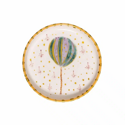 Xmas Balloon Handmade Ceramic Mini Plate