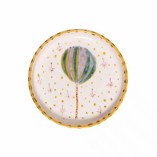 Xmas Balloon Handmade Ceramic Mini Plate