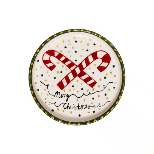 Xmas Candy Handmade Ceramic Mini Plate