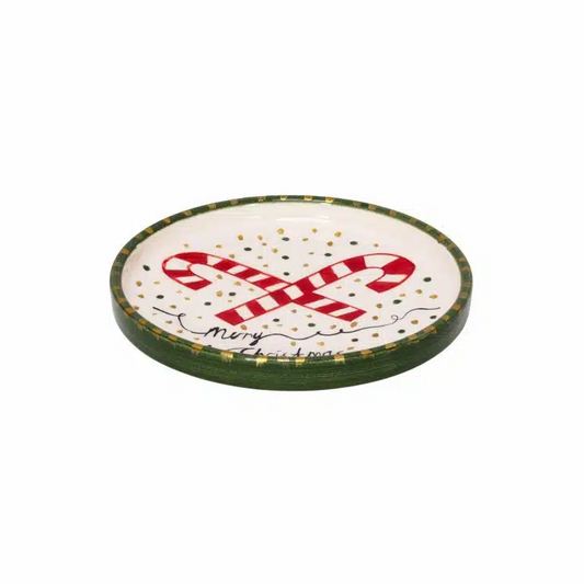 Xmas Candy Handmade Ceramic Mini Plate