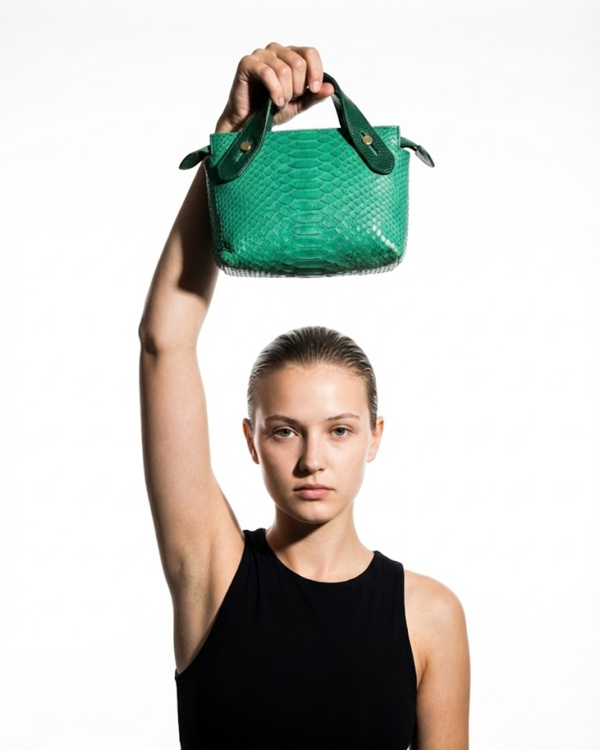 Angelic Italian Python Leather Handbag