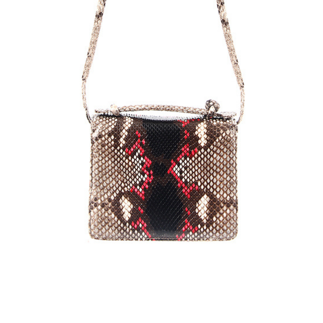 Annapolis Italian Python Leather Handbag