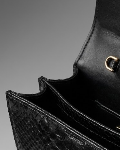 Annapolis Italian Python Leather Handbag