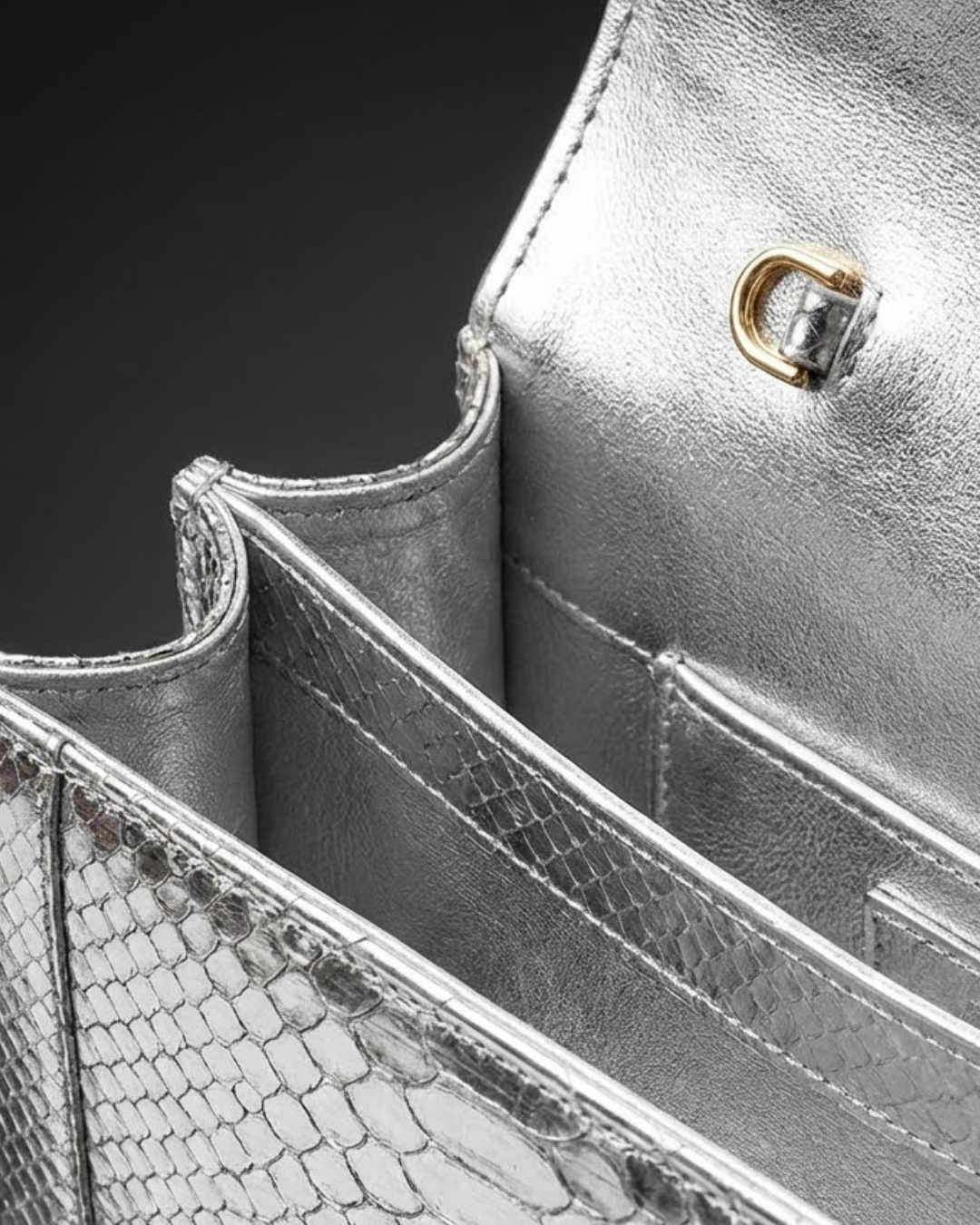 Annapolis Italian Python Leather Handbag