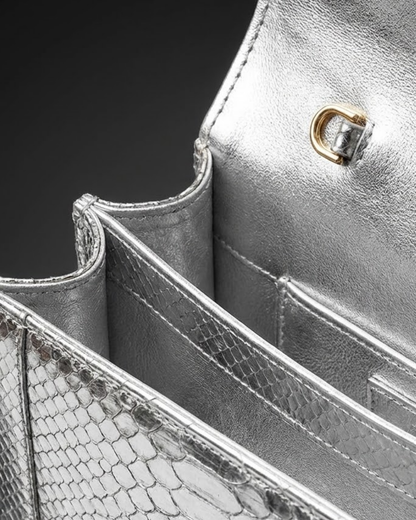 Annapolis Italian Python Leather Handbag