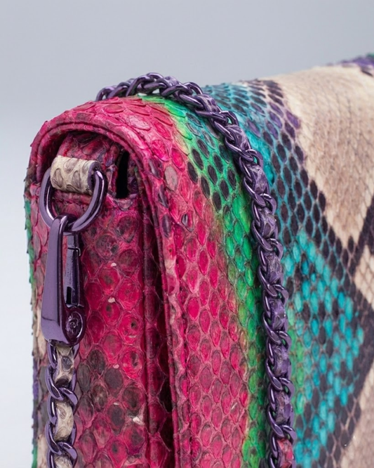 Downing Italian Python Leather Handbag