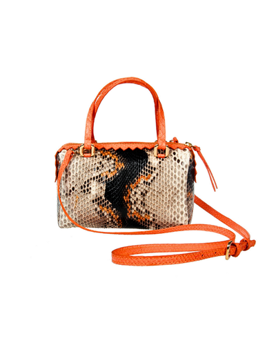 Delaware Italian Python Leather Handbag