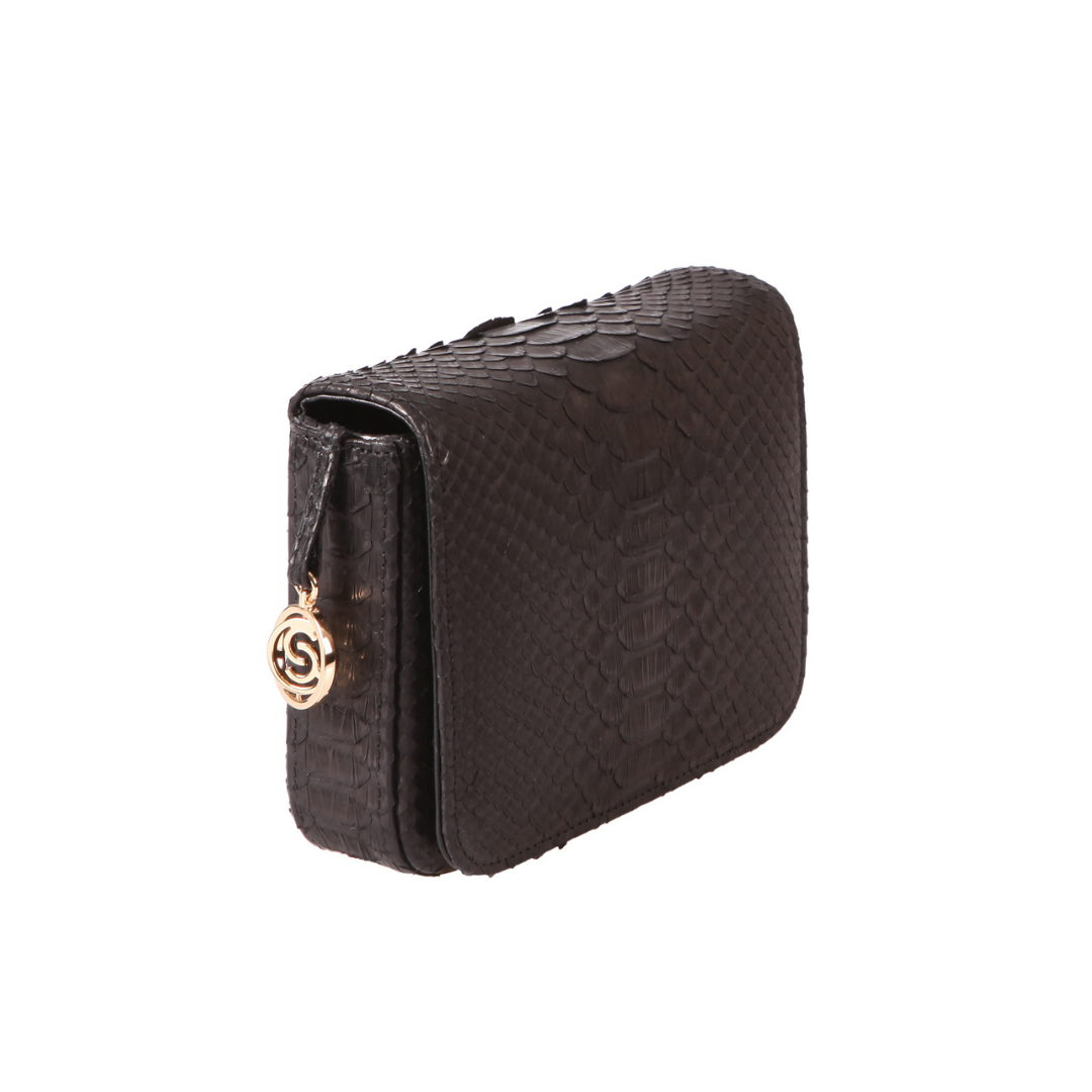Downing Italian Python Leather Handbag