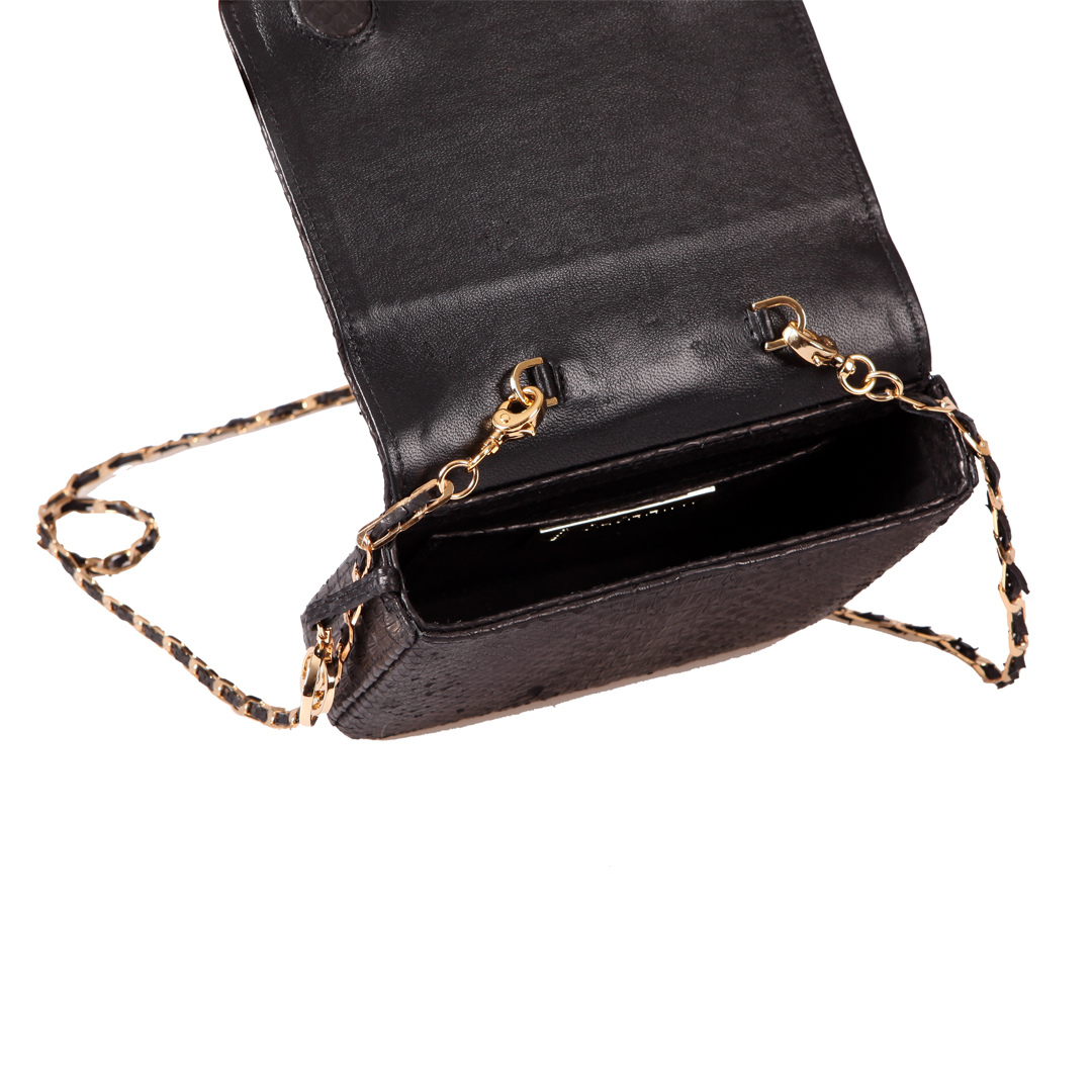 Downing Italian Python Leather Handbag