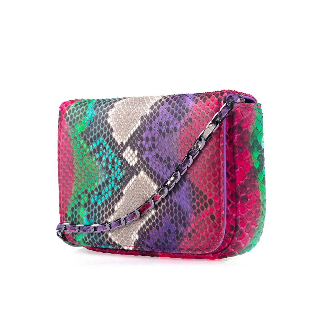 Downing Italian Python Leather Handbag