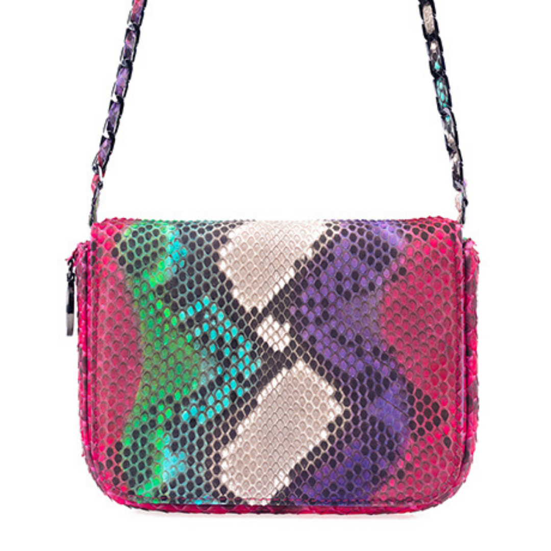 Downing Italian Python Leather Handbag