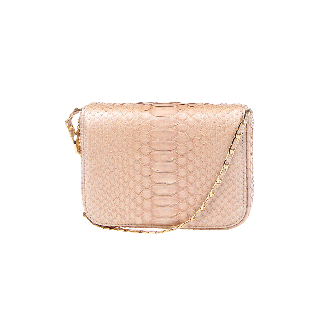 Downing Italian Python Leather Handbag