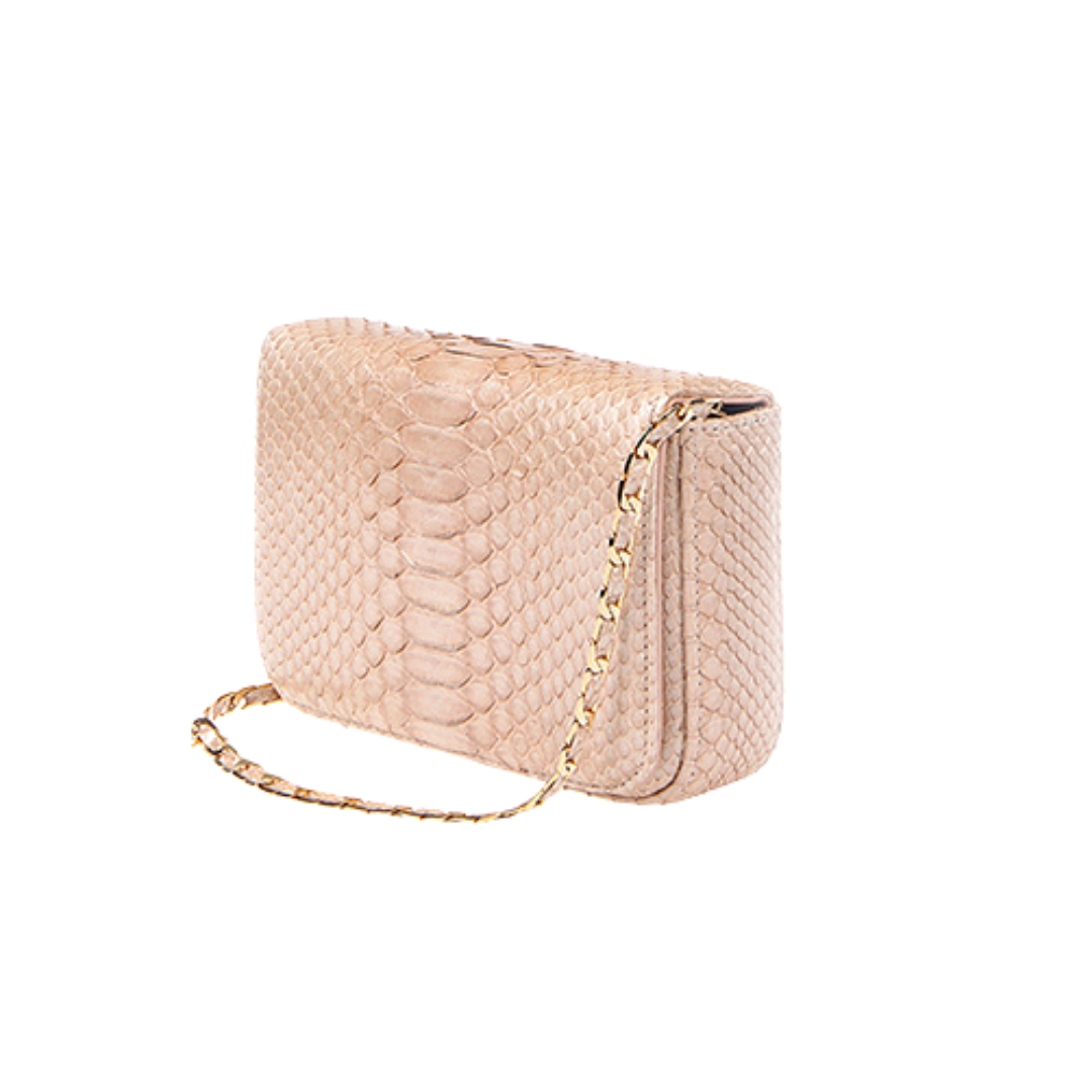 Downing Italian Python Leather Handbag