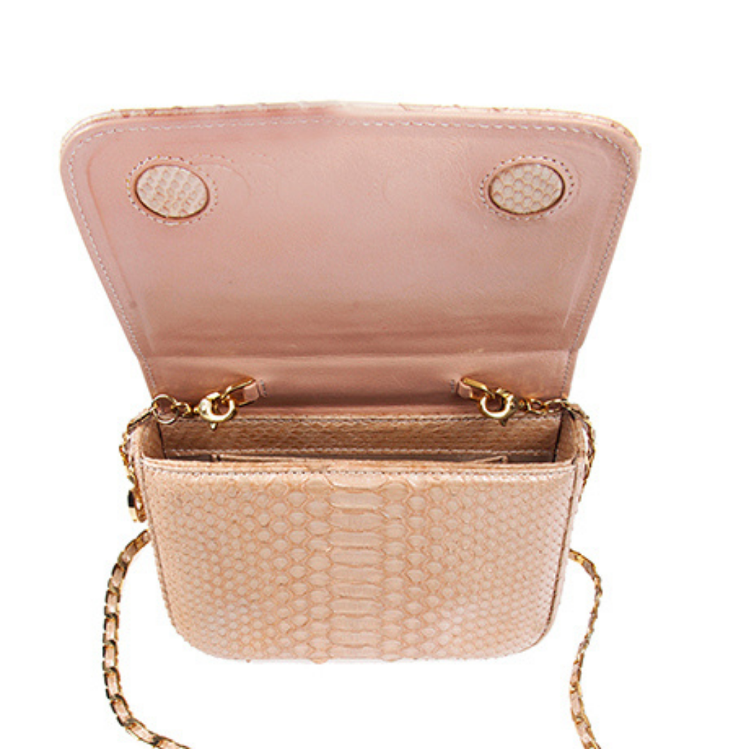 Downing Italian Python Leather Handbag