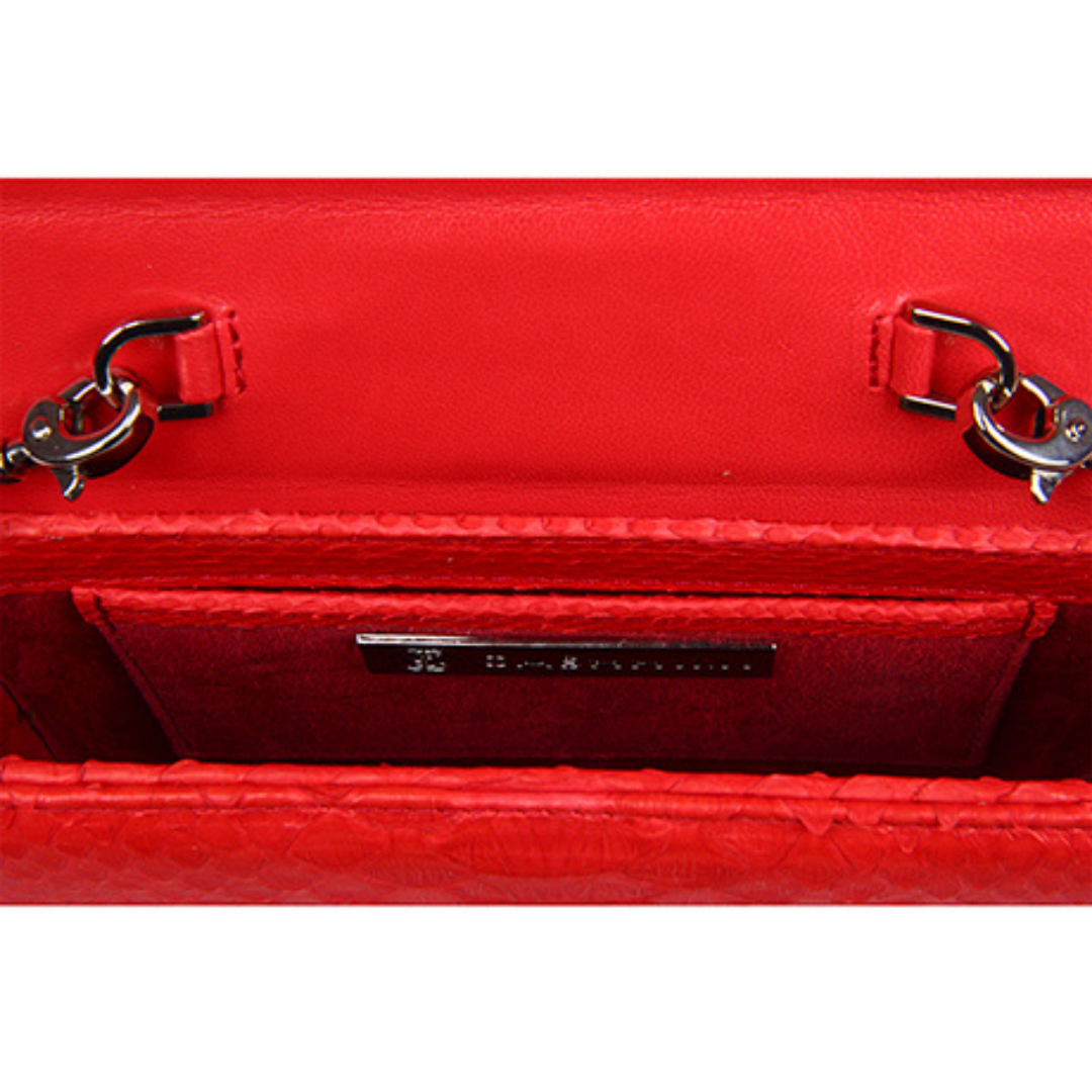 Downing Italian Python Leather Handbag