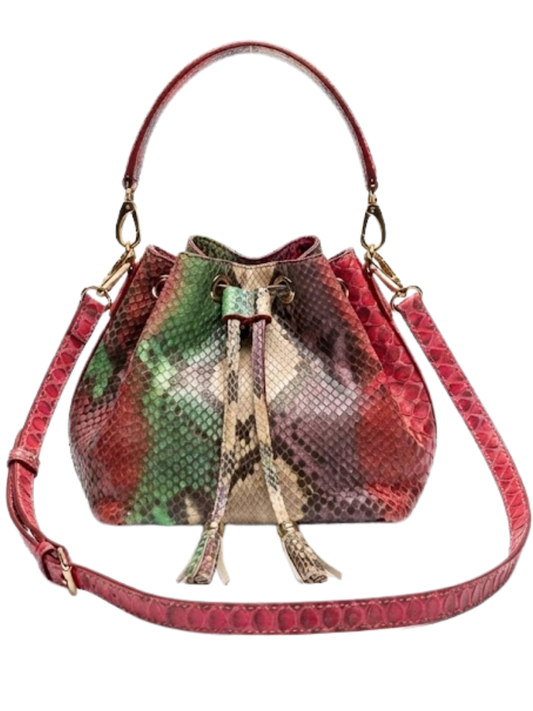 Kansas Italian Python Leather Handbag
