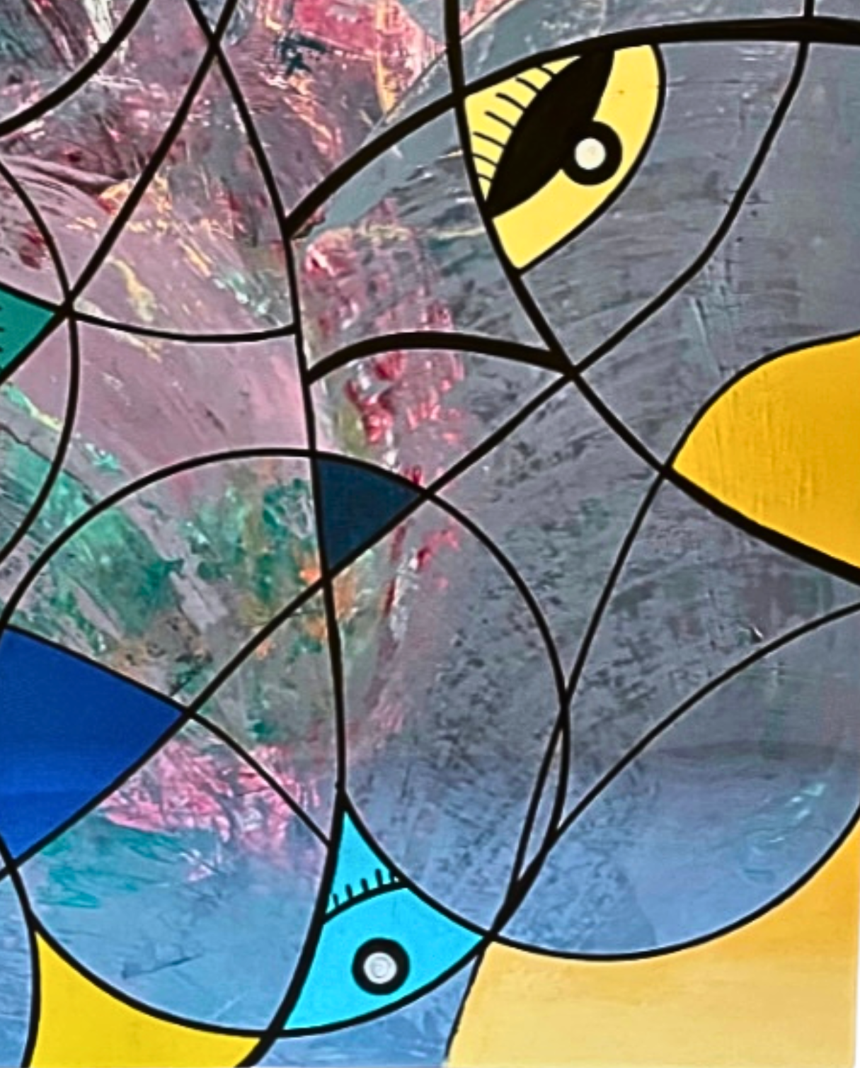 Labyrinth of Dreams 90 × 60 cm Surrealist Geometric Abstraction Oil Painting On Canvas